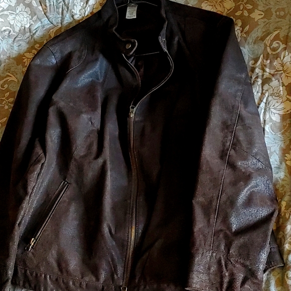 Genuine leather coat like NEW extra large stylish look - Picture 2 of 8